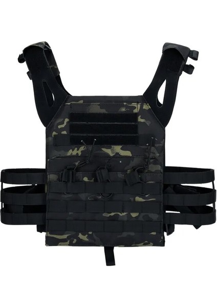 Blackcp 50CMX23CMX50CM Erkek Ekipmanları Kamuflaj Taktik Yelek Taktik Havacılık Yumuşak Jpc Yelek Açık Spor Cs Savaş Taşıyıcı Yelek (Yurt Dışından)