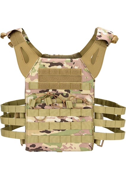 Blackcp 50CMX23CMX50CM Erkek Ekipmanları Kamuflaj Taktik Yelek Taktik Havacılık Yumuşak Jpc Yelek Açık Spor Cs Savaş Taşıyıcı Yelek (Yurt Dışından)