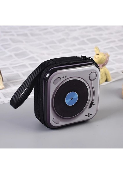 Açık Gri Yaratıcı Teneke Bozuk Para Cüzdanı Kulaklık Saklama Çantası Retro Kayıt Bandı Bozuk Para Cüzdanı Anahtar Para Çantası Çocuk Erkek Kız Sikke Cüzdan (Yurt Dışından)