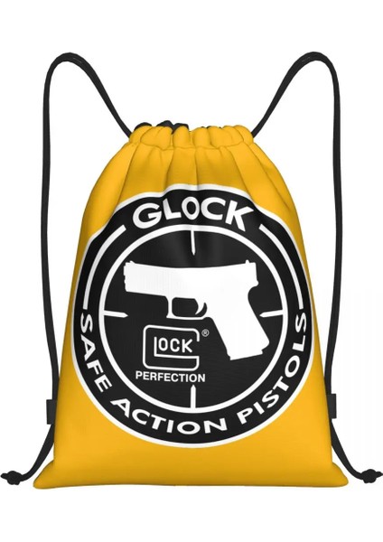 CLSND-A-800 Taktik Atıcılık Spor Glock Ipli Sırt Çantası Kadın Erkek Spor Salonu Spor Sackpack Katlanabilir Eğitim Çantası Çuval (Yurt Dışından)