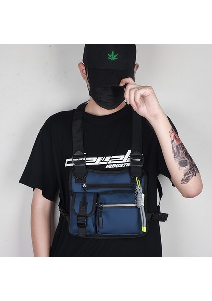 Yeşil Techwear Taktik Yelek Çanta Halat ile Erkek Kadın Harajuku Sokak Punk Hip Hop Göğüs Çanta Sırt Çantası Motosiklet Jile Tactique Paketi (Yurt Dışından) fiyatları
