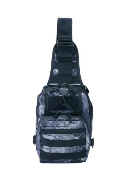 Python Siyah Askeri Taktik Omuz Çantası Sling Sırt Çantası Erkekler Açık Su Geçirmez Ordu Göğüs Çantası Kamp Balıkçılık Trekking Seyahat Edc Sırt Çantası (Yurt Dışından)