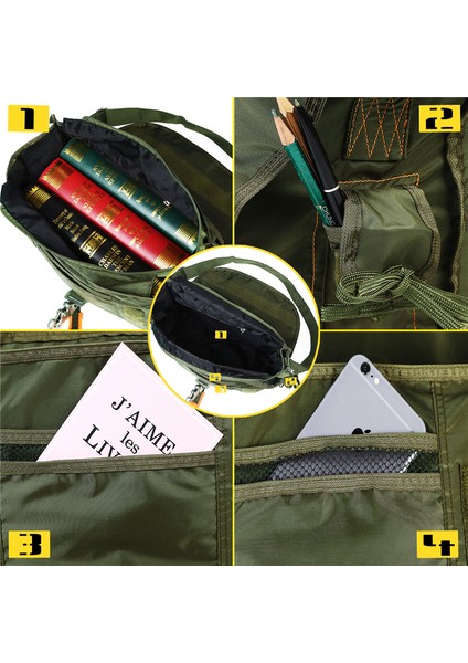 Gri Erkek Postacı Çantası Omuzdan Askili Çanta Su Geçirmez Açık Hava Spor Çantası Erkekler Için Sırt Çantası Ordu Paraşüt Taktik Uçuş Çantası Bolsos (Yurt Dışından) fiyatları