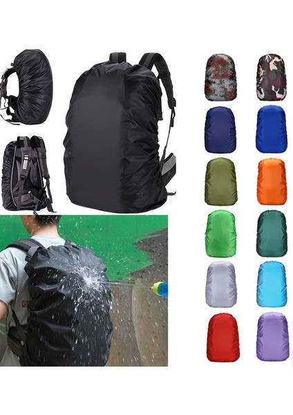 Yeşil Xl 60/70/80L Sırt Çantası Yağmur Kapak Açık Su Geçirmez Yürüyüş Tırmanma Çanta Kapak Düz Renk Camo Taktik Toz Yağmurluk Sırt Çantası Için (Yurt Dışından) modelleri