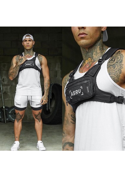 Elit Beyaz 3m Yansıtıcı Jogger Yeleği Spor Salonu Mini Çanta Kanye West Street Ins Sıcak Göğüs Rig Taktik Fonksiyonel Paket Prechest Eğitim Kas (Yurt Dışından) fiyatları