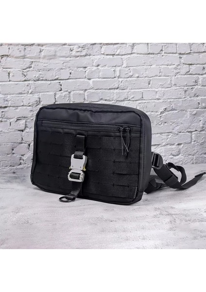 Stil 7 23SS Yeni Stil Alyx Göğüs Çantası 1017 Fonksiyonel Taktik Iş Kıyafeti Yelek Çantası Siyah Onaylı Unisex 1017 Alyx 9sm Sırt Çantası Mon Compte (Yurt Dışından)
