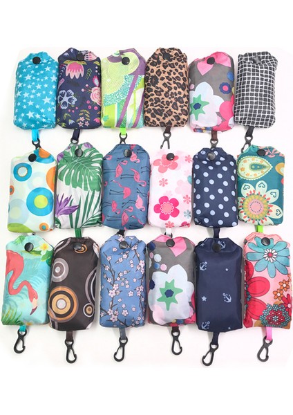 Stil 15 Bir Boyut Baskılı Hediye Alışveriş Çantası Alışverişçi Saklama Çantası Çanta Çiçek Katlanabilir Alışveriş Çantaları Yeniden Kullanılabilir Katlanır Çanta (Yurt Dışından) indirimleri