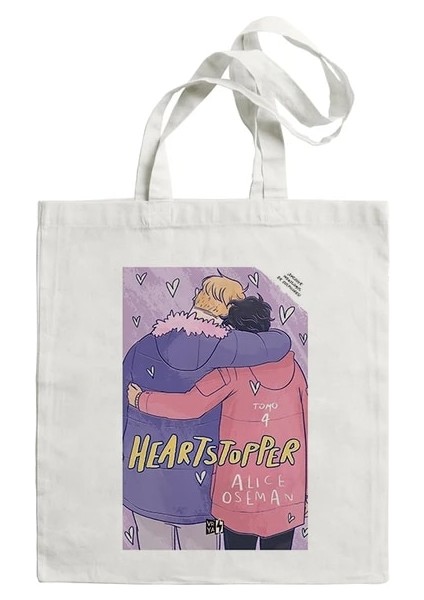 D421 Merhaba Heartstopper Yapraklar Kadın Alışveriş Çantaları Alışveriş Çantası Seyahat Çantası Kolej Retro Omuz Çantası Büyük Kapasiteli Öğrenci Çanta (Yurt Dışından)