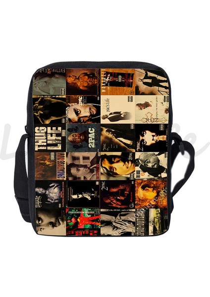 Stil 7 Hip Hop Rapçi 2pac Tupac Omuz Çantaları Gençler Çanta Erkek Haberci Çanta Rap Yıldızı Tupac Crossbody Çanta Erkek Kız Okul Çantaları (Yurt Dışından) indirimleri
