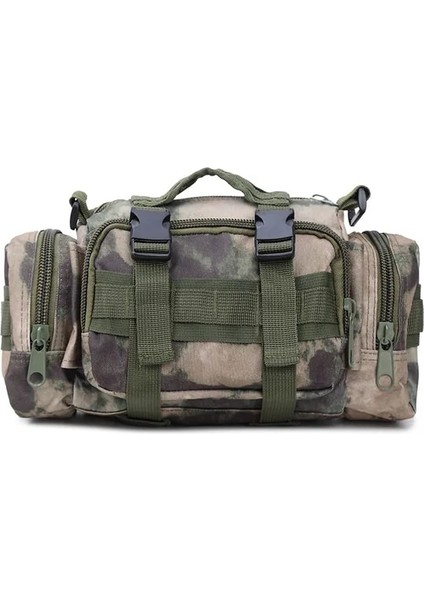 Yeşil Harabe Kamuflaj Açık Askeri Taktik Sırt Çantası Bel Paketi Bel Çantası Mochilas Molle Kamp Yürüyüş Kılıfı 3 P Göğüs Çantası Crossbody Çanta El Çantaları (Yurt Dışından)