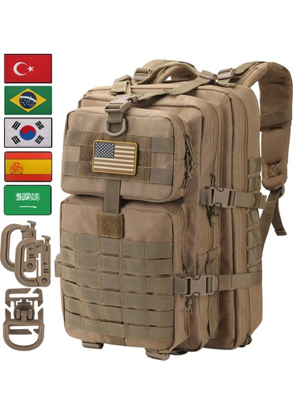 45L Siyah 30L Veya 45L Askeri Taktik Sırt Çantası Abd Cooper Sırt Çantası Su Geçirmez Çanta Açık Kamp Avcılık Sırt Çantası D-Halkaları Bayrak Yama (Yurt Dışından) fiyatları