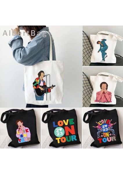 104 35 cm x 40 cm Moda Aşk Turu Çiçek Alışveriş Çantası Kanvas Çanta Ayçiçeği Shopper Harry Pamuk Sevimli Hayranları Hediye Omuz Çantaları Karikatür Çanta (Yurt Dışından) fiyatları