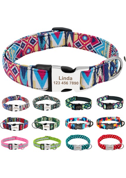 Lmavi Tarzı S Beden Özel Kazınmış Köpek Tasması Kişiselleştirilmiş Naylon Pet Köpek Etiketi Yaka Baskılı Yavru Kedi Tabela Kımlık Tasmaları Küçük Büyük Köpekler Için (Yurt Dışından) fiyatları