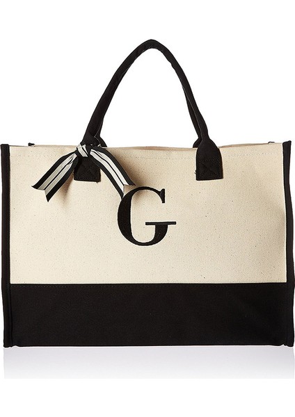 M 40X30X15 A-Z Kanvas Tote Çanta Moda Kanvas Tote Mektuplar Çiçek Taşınabilir Plaj Omuz Alışveriş Rahat Plaj Çantası Büyük Kapasiteli Çanta (Yurt Dışından) fiyatları