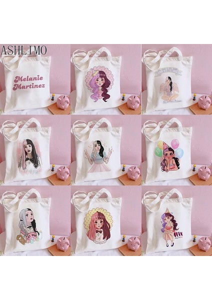 G986 Melanie Martinez Sokak Modası Kawaii Ağlayan Bebek Kadın Omuz Çantaları Rahat Alışveriş Tote Çanta Çanta Kadın Zarif Kanvas Çanta (Yurt Dışından) modelleri