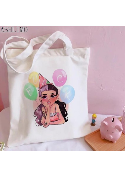 G986 Melanie Martinez Sokak Modası Kawaii Ağlayan Bebek Kadın Omuz Çantaları Rahat Alışveriş Tote Çanta Çanta Kadın Zarif Kanvas Çanta (Yurt Dışından) fırsatları