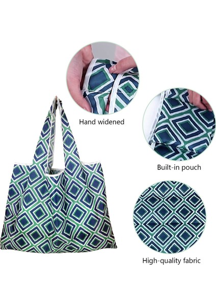 L 46CM 05 Katlanabilir Alışveriş Çantası Yeniden Kullanılabilir Seyahat Alışveriş Çantası Çevre Dostu Karikatür Kedi Köpek Kaktüs Çiçek Baskı Tote Çanta Omuz Çantaları (Yurt Dışından) fırsatları