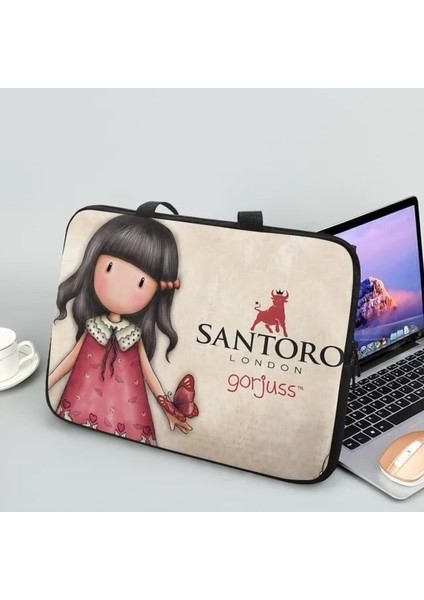 SANT107BZ13-1 13 Santoro Gorjuss Baskı Laptop Çantası Hp Dell Asus Apple Için Evrensel Seyahat Çanta 10.12.13.15.17 Inç Karikatür Bilgisayar Kasası (Yurt Dışından)