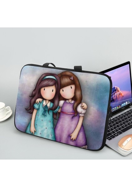SANT107BZ13-1 13 Santoro Gorjuss Baskı Laptop Çantası Hp Dell Asus Apple Için Evrensel Seyahat Çanta 10.12.13.15.17 Inç Karikatür Bilgisayar Kasası (Yurt Dışından) indirimleri