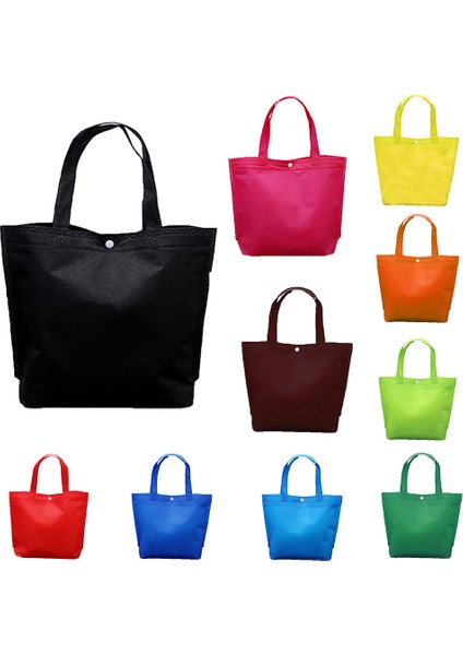 Siyah M Kadın Katlanabilir Alışveriş Çantası Yeniden Kullanılabilir Eko Büyük Unisex Kumaş Dokunmamış Omuz Çantaları Tote Bakkal Bez Çantalar Kılıfı (Yurt Dışından) modelleri