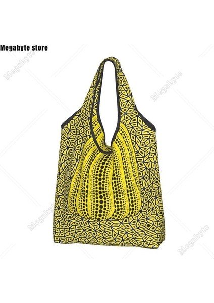 Stil 8 Alışveriş Çantası Yayoi Kusama Soyut Resim Bakkal Alışveriş Çantası Moda Alışveriş Omuz Çantası Büyük Kapasiteli Taşınabilir Çanta (Yurt Dışından)