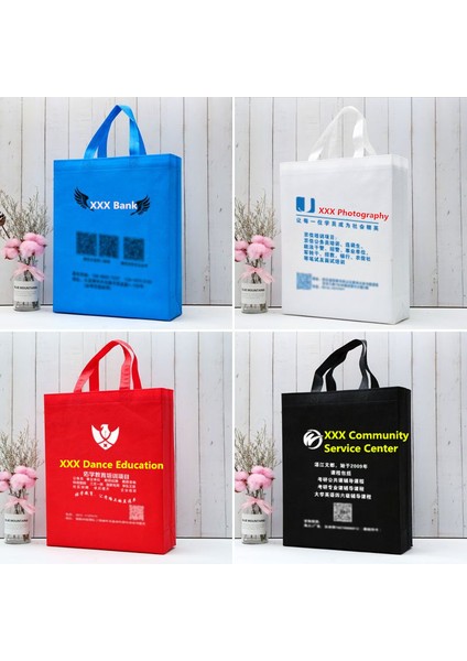 Yatay Stil 2 Dokunmamış Çanta Özel Ingilizce Özel Ders Sınıfı Eğitim Tanıtım Çantası Özel Alışveriş Çantası Yazdırılabilir Reklam Logosu Qr Kodu (Yurt Dışından) indirimleri