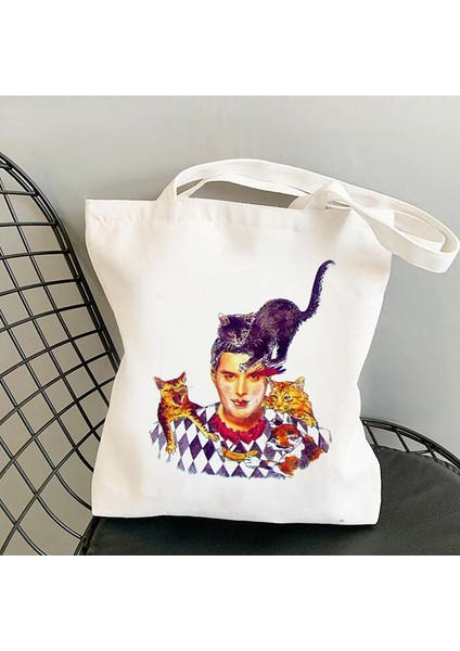 13 40X42CM 15.8X16.54IN Kraliçe Freddie Mercury Alışveriş Çantaları Kadınlar Için Rahat Tote Çanta Eko Yeniden Kullanılabilir Büyük Kapasiteli Çanta Bolsa Feminina (Yurt Dışından) indirimleri