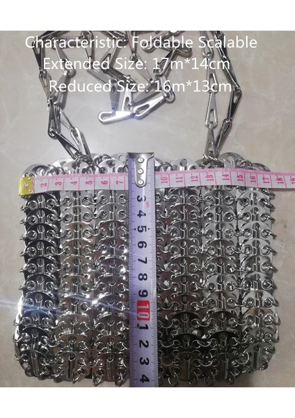 Küçük Altın Lüks Kadın Çanta Tasarımcısı Metal Payetler Zincir Dokuma Çanta Içi Boş Akşam Çanta Debriyaj Kadın Seyahat Tatil Omuz Çantası Çanta (Yurt Dışından) modelleri