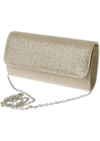 Şampanya Kadın Akşam Omuz Çantası Gelin Debriyaj Parti Balo Düğün Zarf Çanta (Yurt Dışından)