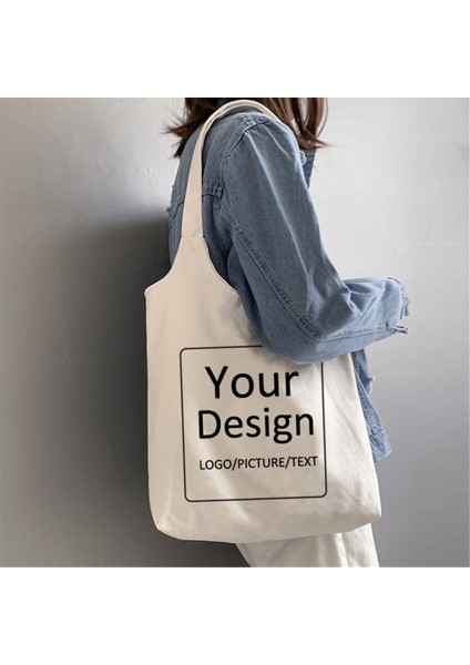 Bej Özel Tote Çanta Alışveriş Kendi Yazınızı Tasarlayın Baskılı Orijinal Beyaz Çile Unisex Seyahat Kanvas S Öğrenci Kitabı Bolsos Yeniden Kullanılabilir (Yurt Dışından) fiyatları