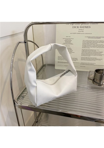 Pembe 2023 Yeni Bir Omuz Koltukaltı Çanta Moda Düğüm Tofu Çanta Kadın Subaxillary Çanta Basit Rahat Yumuşak Yastık Çanta Düz Renk (Yurt Dışından) modelleri