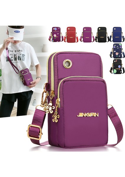 Style2 D Yeni Balon Cep Telefonu Crossbody Çanta Kadınlar Için Moda Kadın Omuz Çantası Cep Telefonu Kılıfı Kulaklık Fişi ile 3 Katmanlı Cüzdan (Yurt Dışından) fiyatları