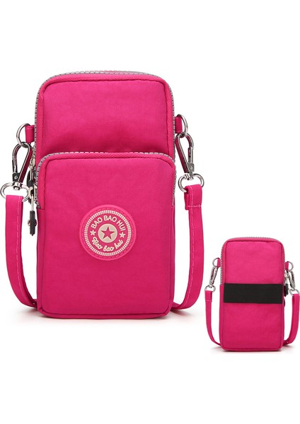 Style2 D Yeni Balon Cep Telefonu Crossbody Çanta Kadınlar Için Moda Kadın Omuz Çantası Cep Telefonu Kılıfı Kulaklık Fişi ile 3 Katmanlı Cüzdan (Yurt Dışından) modelleri