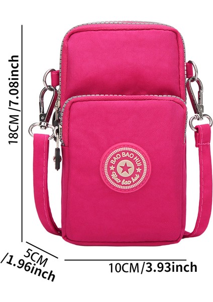 Style2 D Yeni Balon Cep Telefonu Crossbody Çanta Kadınlar Için Moda Kadın Omuz Çantası Cep Telefonu Kılıfı Kulaklık Fişi ile 3 Katmanlı Cüzdan (Yurt Dışından) indirimleri