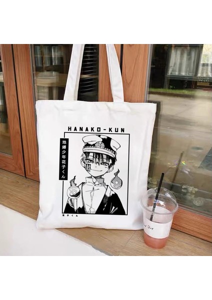 A498 Japon Anime Tuvalet Bağlı Hanako Kun Eko Kanvas Alışveriş Çantası Manga Bez Çantalar Harajuku Kadın Omuz Çantası Alışveriş Çantası Çanta (Yurt Dışından) modelleri