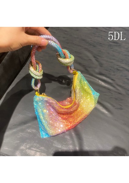 Siyah Küçük Saplı Parlayan Kristal Rhinestones Akşam Debriyaj Çanta Çantalar ve Çanta Lüks Tasarımcı Gümüş Omuz Çantası Çanta Parti Çantası (Yurt Dışından) fırsatları