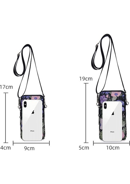 Siyah 17 14 9cm 2023 Oxford Crossbody Çanta Çok Fonksiyonlu Mini Su Geçirmez Cep Telefonu Çantası Bozuk Para Cüzdanı Yeni Omuz Çapraz Kadın Debriyaj Çanta (Yurt Dışından) indirimleri
