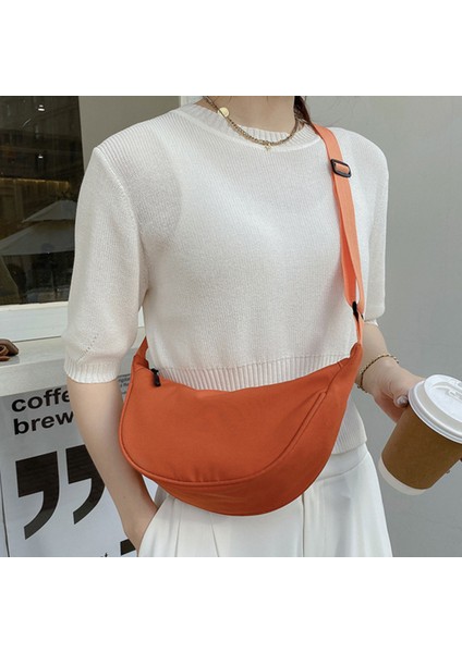 Gri 2023 Katı Renk Göğüs Çanta Kadınlar Için Rahat Seyahat Crossbody Çanta Günlük Sokak Fanny Paketleri Yarım Ay Kemer Çantası Omuz Kanvas Çanta (Yurt Dışından) indirimleri