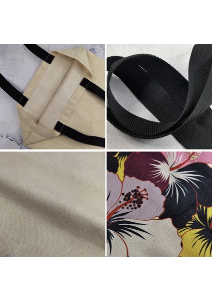 HM4271 Taşınabilir Büyük Kapasiteli Siyah Kadın Alışveriş Çantaları Koyun Çiçek Karikatür Baskılı Tote Kişilik Sevimli Hayvan Basit Boyutu Çanta (Yurt Dışından) fiyatları