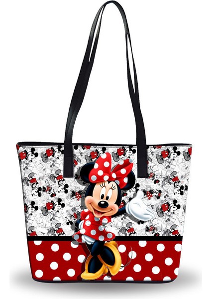 Stil 4 34X29X14 cm Disney Yeni Mickey Minnie Omuz Çantası Karikatür Bayan Çanta Büyük Kapasiteli Çanta Kız Seyahat Plaj Çantası Su Geçirmez Moda Çanta (Yurt Dışından) fiyatları