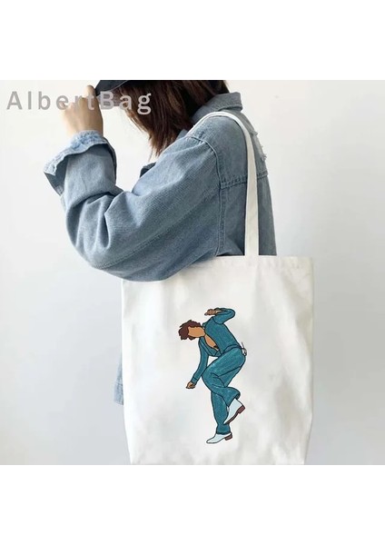 103 35 cm x 40 cm Moda Aşk Turu Çiçek Alışveriş Çantası Kanvas Çanta Ayçiçeği Shopper Harry Pamuk Sevimli Hayranları Hediye Omuz Çantaları Karikatür Çanta (Yurt Dışından)