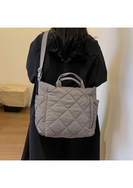 Kadınlar Için Mavi Kapitone Tote Çanta Puffer Hobo Çanta Hafif Kabarık Çapraz Vücut Çanta Dolgu Omuz Çantası Satchel Seyahat Çantası 2023 (Yurt Dışından) fırsatları