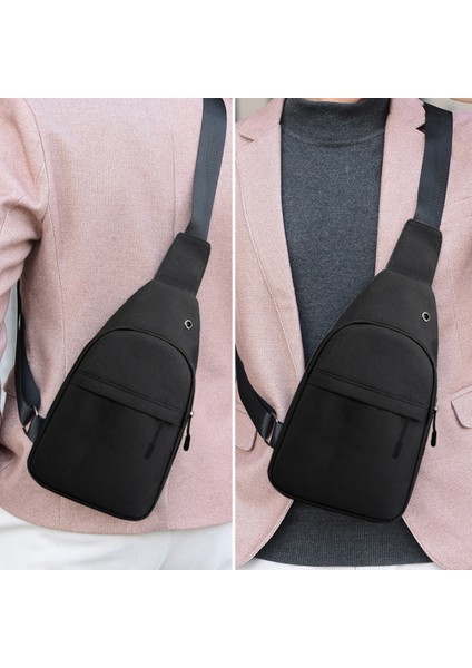 6 Harf H 2023 Adam Göğüs Çanta Telefon Cebi Çapraz Vücut Boyun Yan Omuz Fanny Paketi Moda Çanta Mektup Baskı Açık Crossbody Spor Çantaları (Yurt Dışından) fırsatları