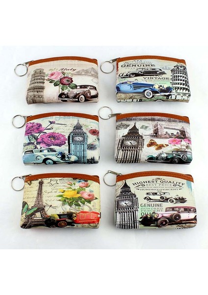 13 Vintage Eyfel Kulesi Bozuk Para Çantaları Kız Big Ben Değişim Çanta Kadın Fermuarlı Para Çantası Bayan Sıfır Cüzdan Kadın Çocuk Kese (Yurt Dışından) modelleri