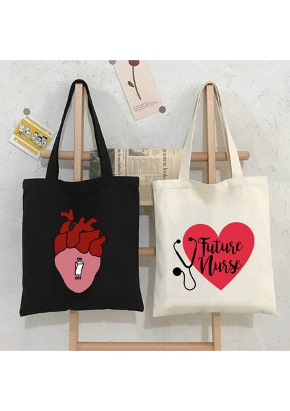 88 35X40CM Doktor Hemşire Tıbbi Çapraz Tıp Sağlık Kalp Beyin Çiçek Stetoskop Erkek Kadın Omuz Kanvas Tote Çanta Alışveriş Çantaları (Yurt Dışından) fiyatları