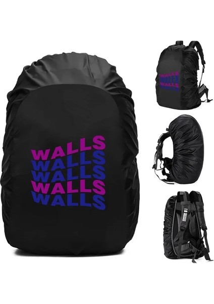 2WALLS016 70L Yeni Sıcak Yağmur Kapağı Sırt Çantası 20L -70L Su Geçirmez Çanta Duvarları Mektup Taktik Açık Kamp Yürüyüş Tırmanma Toz Yağmurluk (Yurt Dışından)