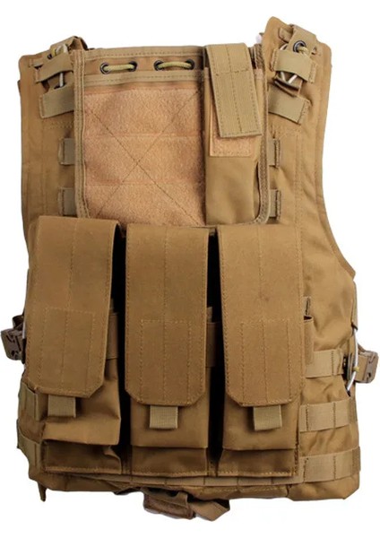 Haki Kamuflaj Yelek Uygun Su Geçirmez Cs Taktik Yelek Askeri Eğitim Sırt Çantası Cs Savaş Egzersiz Kombinasyonu Yelek Çanta (Yurt Dışından) indirimleri