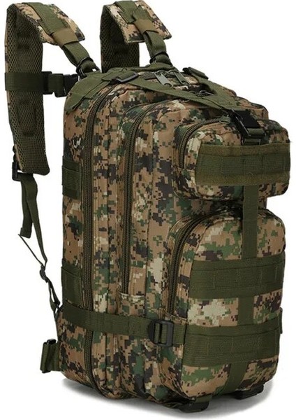 Jungle Digital 25 Litre Askeri Taktik Sırt Çantası Seyahat Spor Kamuflaj Çantası Açık Tırmanma Avcılık Sırt Çantası Balıkçılık Yürüyüş Ordu 3 P Paket Çanta (Yurt Dışından)