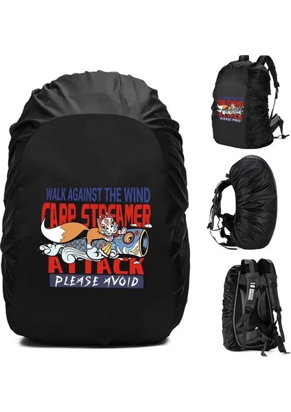 2MASK009 60L Siyah Renkler 20-70L Açık Yağmur Kapak Sırt Çantası Yürüyüş Tırmanma Kamp Moda Yeni Su Geçirmez Çanta Kamuflaj Taktik Toz Yağmurluk (Yurt Dışından)