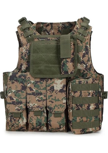 Conglin 1000D Naylon Oxford Kumaş Açık Yelek Sırt Çantası Taktik Ekipman Cs Savaş Yelek Kamuflaj Taktik Yelek Sürme Spor Sırt Çantası (Yurt Dışından)